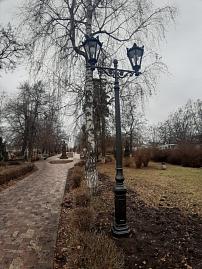 Чугунные фонари для парка в г. Павловск, Воронежская область